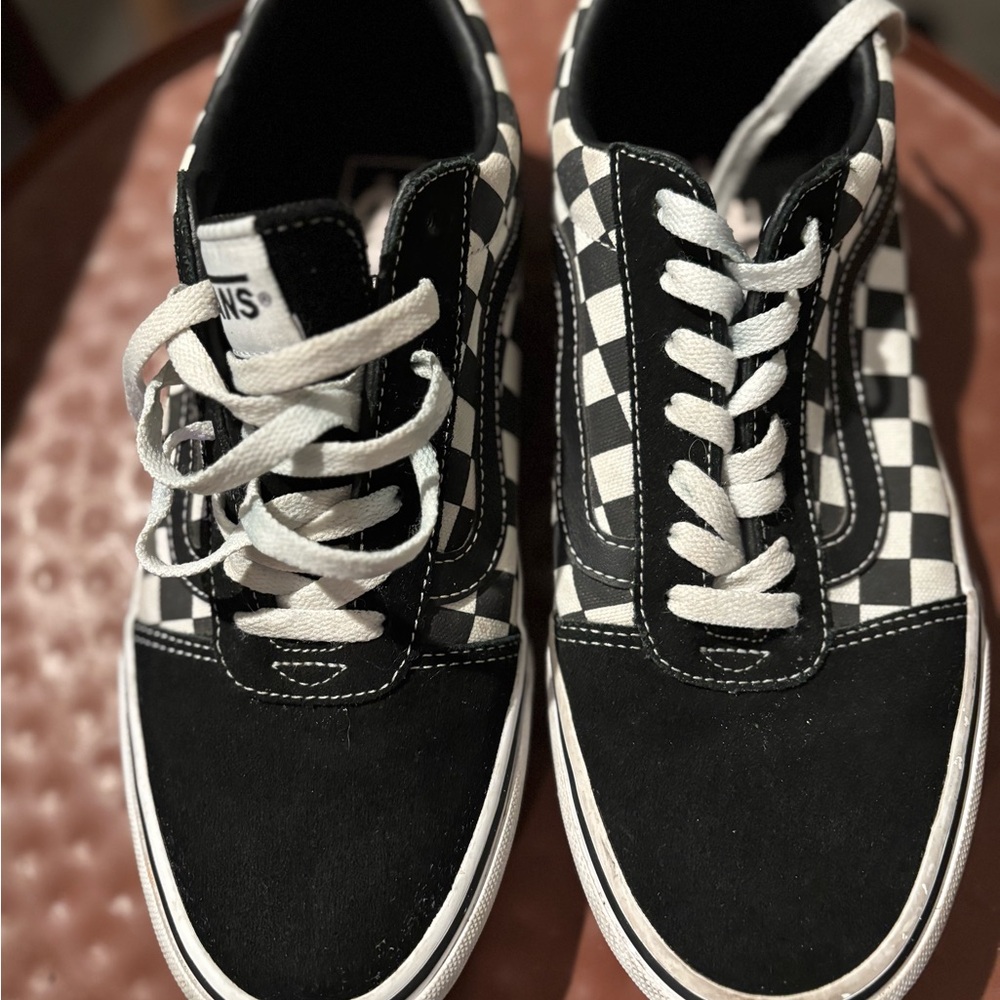 Vans Black and White Checkerboard Shoes